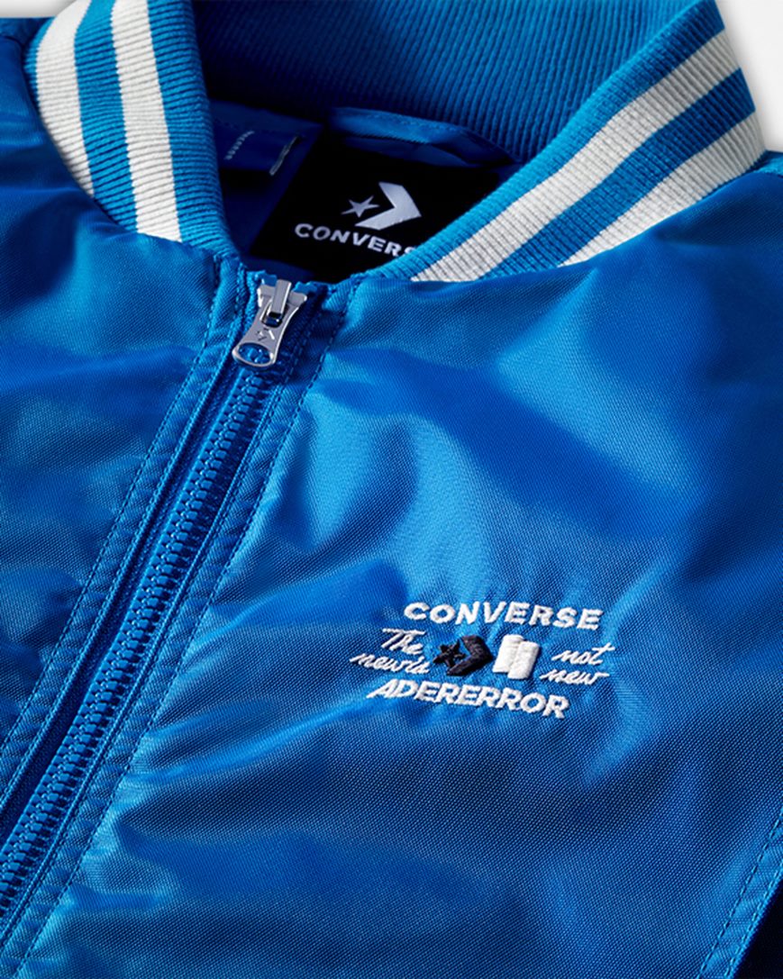 Women's Converse x ADER ERROR SHAPES Varsity Jackets Blue | AU 0E894H